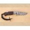 Custom Hand Made Lock Back Twisted Damascus Steel Folding Knife