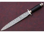 Custom Handmade Twist Pattern Damascus Steel Dagger Knife