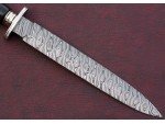 Custom Handmade Twist Pattern Damascus Steel Dagger Knife