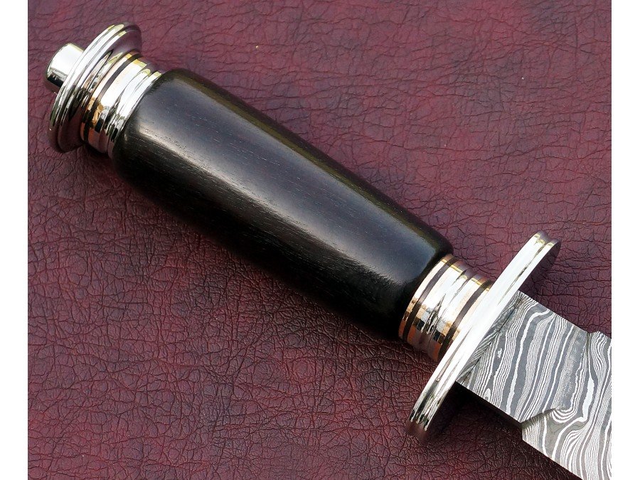 Custom Handmade Twist Pattern Damascus Steel Dagger Knife