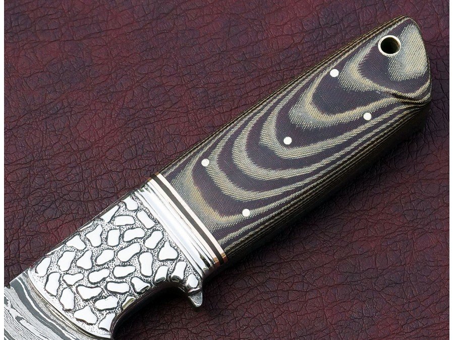 Custom Hand Made Twisted Pattern Damascus Sub Hilt Tactical Knife Custom Hand Made Twisted Pattern Damascus Sub Hilt Tactical Knife