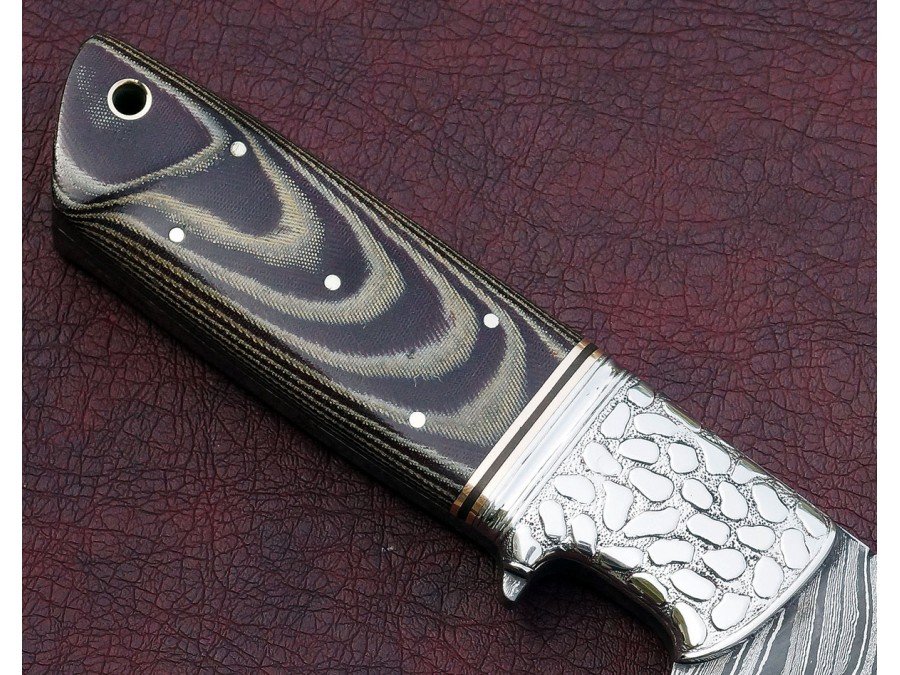 Custom Hand Made Twisted Pattern Damascus Sub Hilt Tactical Knife Custom Hand Made Twisted Pattern Damascus Sub Hilt Tactical Knife